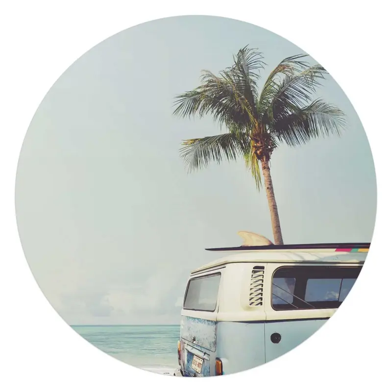 Plexiglasschilderij Summer Vibe 70 Rond