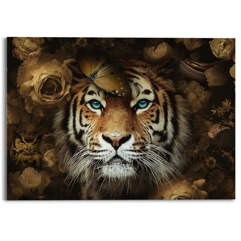 Plexiglasschilderij Tijger 50x70