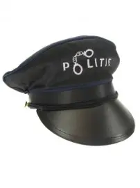 Politiepet met tekst politie volw. 57-59