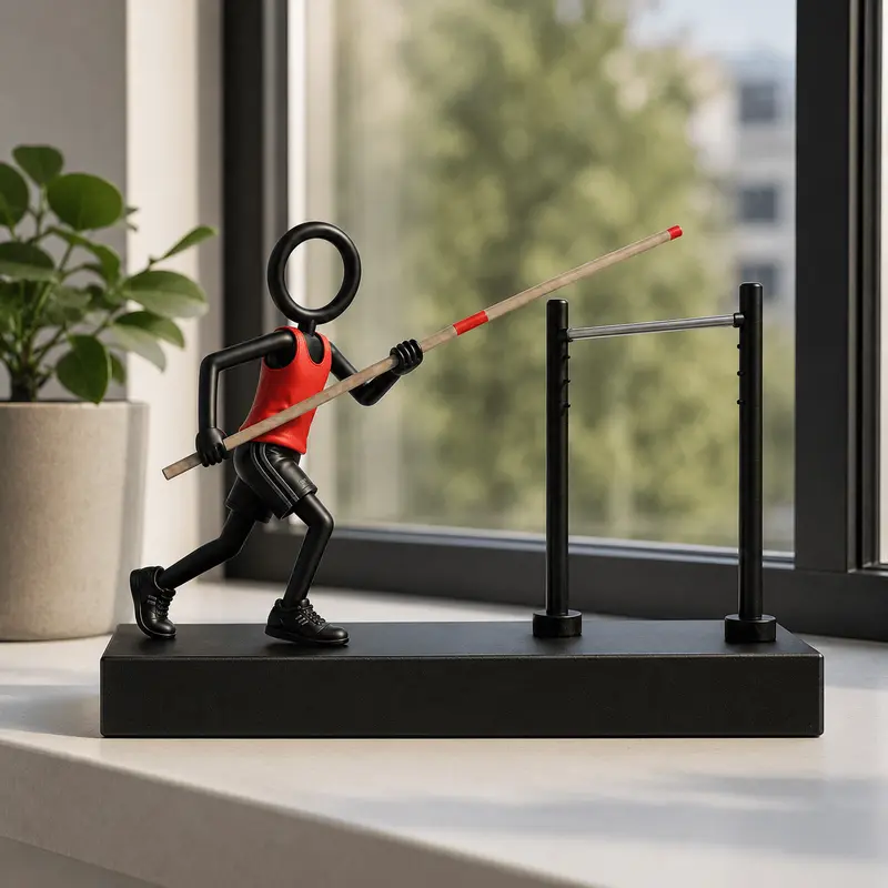 Polsstokhoogspringer – cadeau voor atleet