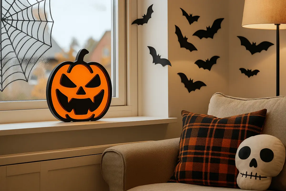 Pompoen decoratie voor Halloween