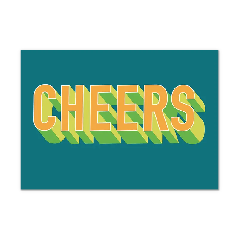 Postcard Cheers - 10 stuks