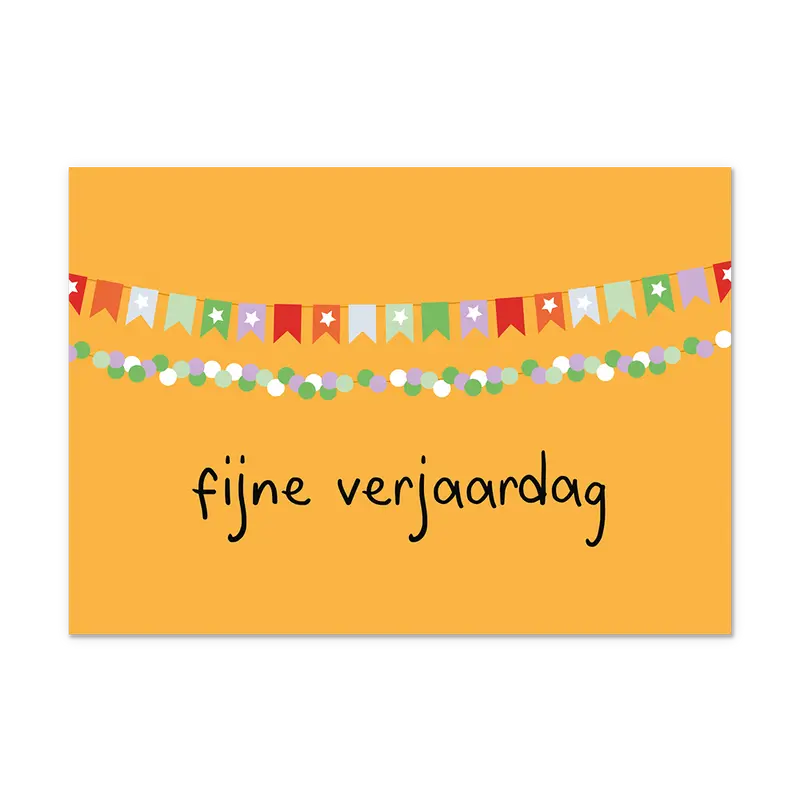 Postcard Fijne verjaardag - 10 stuks