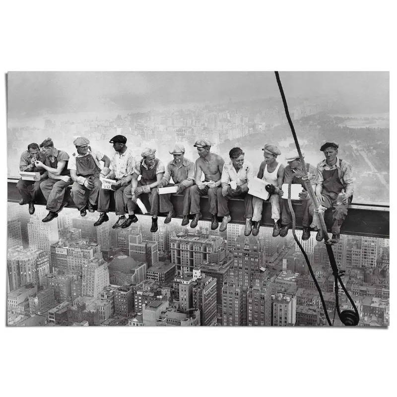 Poster Arbeiders boven New York 61x91,5