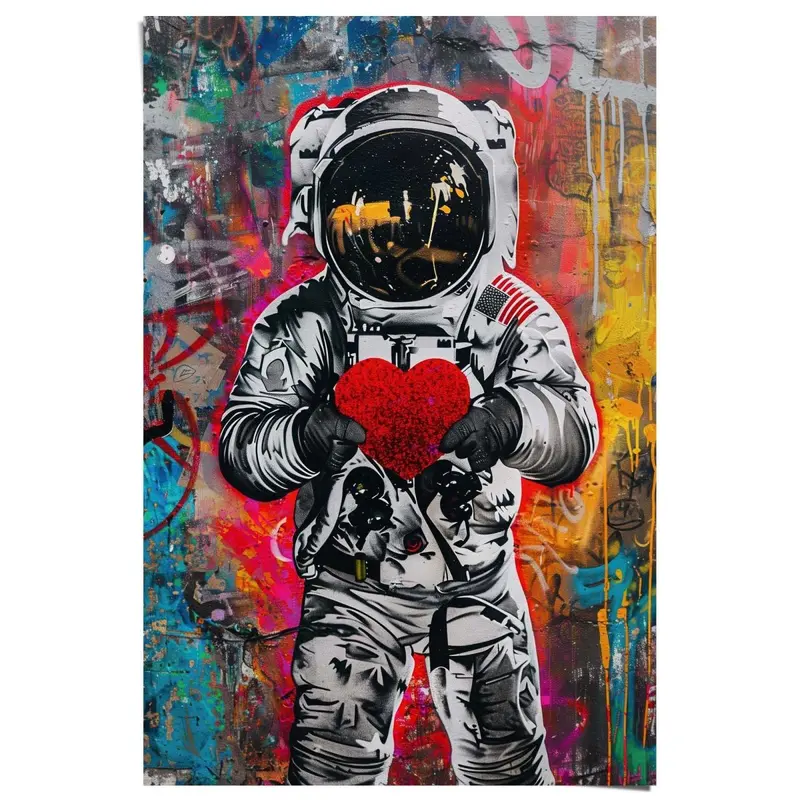 Poster Astronaut Graffiti 91,5x61