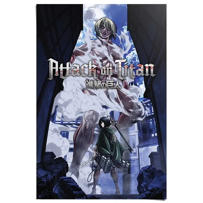 Poster Attack on Titan S3 - female titan approaches 91,5x61