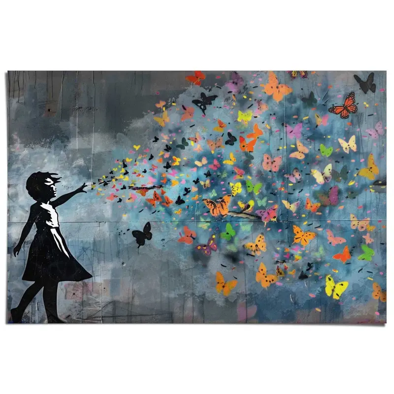 Poster Balloon Girl Dark 61x91,5