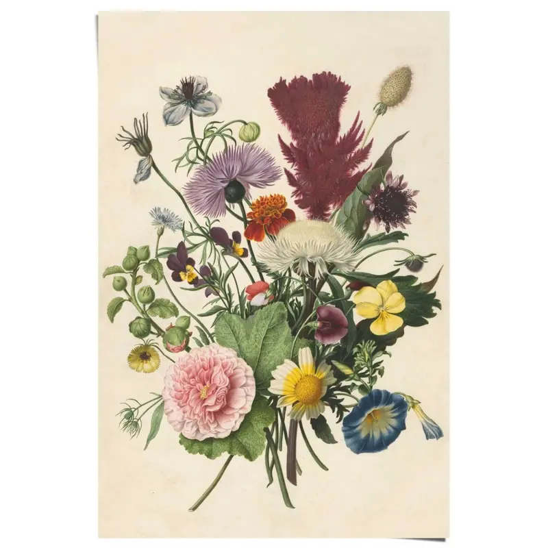 Poster Bloemen boeket 91,5x61