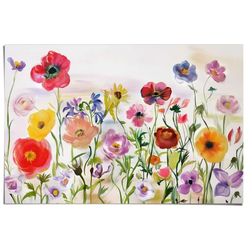 Poster Bloemenveld 61x91,5