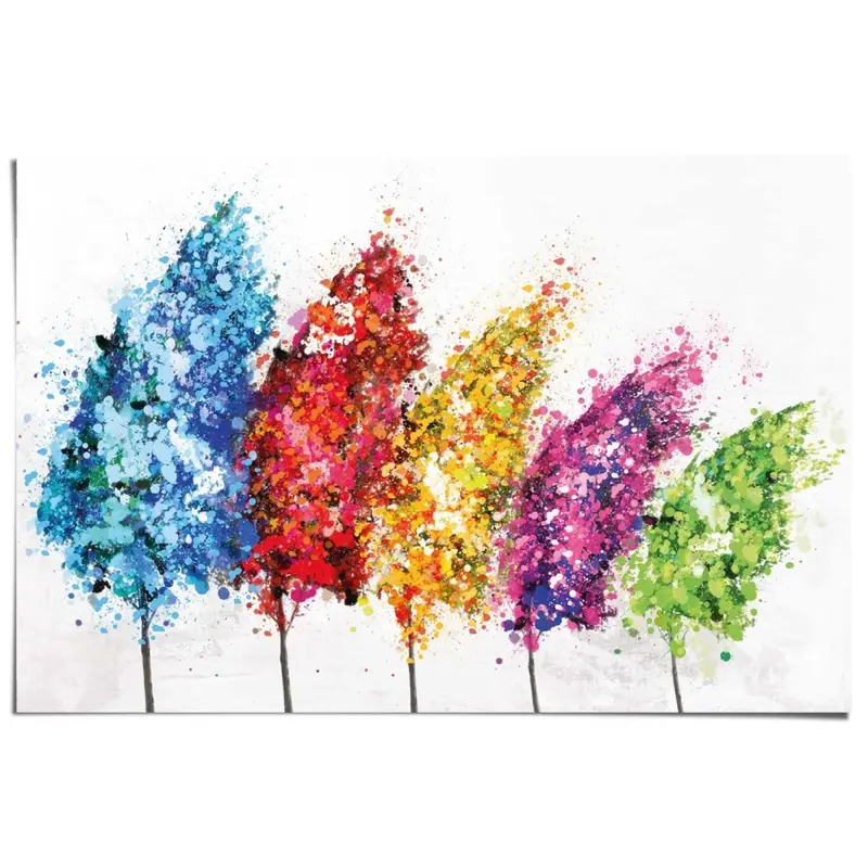 Poster Bomen in kleur 61x91,5