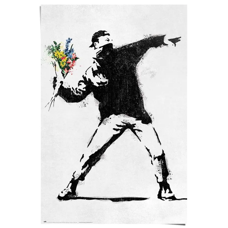 Poster Brandalised - the flower thrower 91,5x61