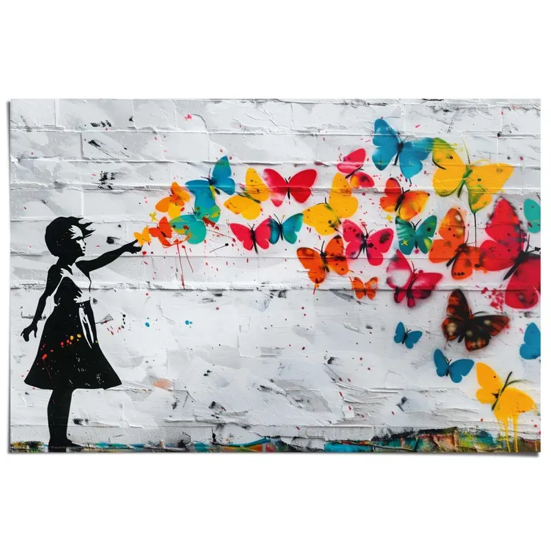Poster Butterfly Girl 61x91,5