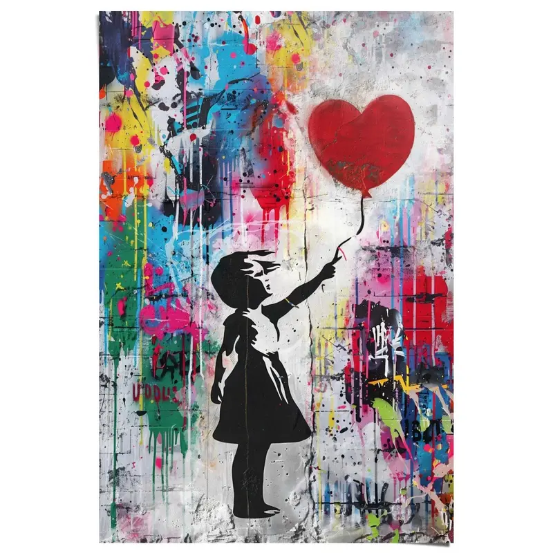 Poster Concrete Balloon Girl 91,5x61