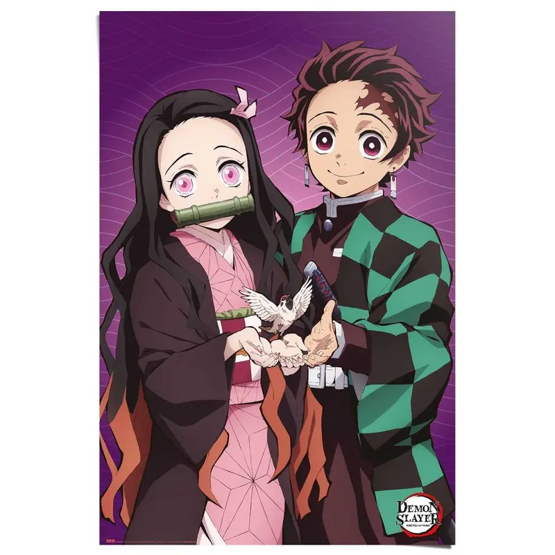 Poster Demon Slayer - Tanjiro en Nezuko 91,5x61