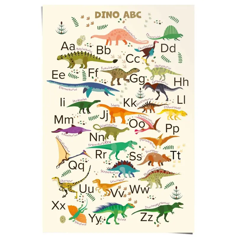 Poster Dino ABC 91,5x61