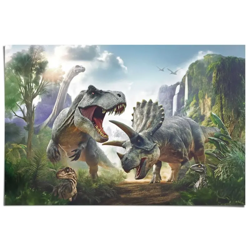Poster Dino wereld 61x91,5