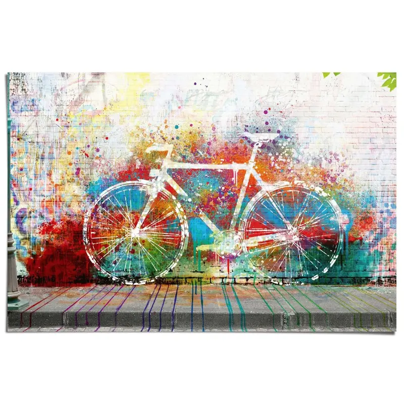 Poster Fiets graffiti 61x91,5