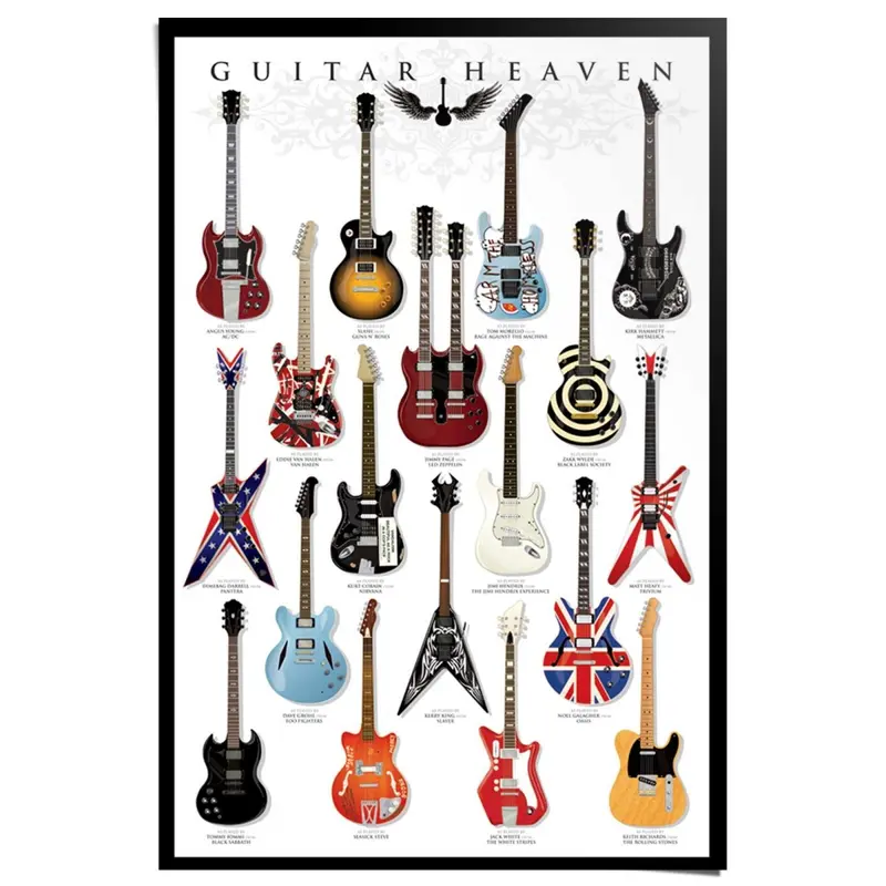 Poster Gitaar hemel 91,5x61