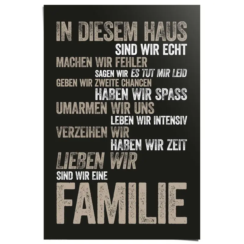 Poster In diesem Haus 91,5x61