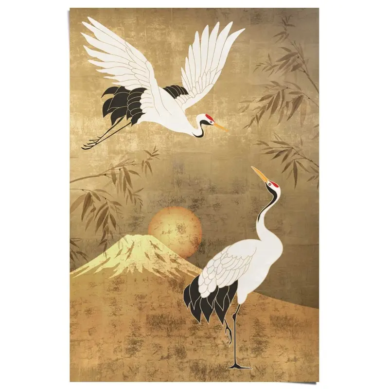 Poster Kraanvogels 91,5x61