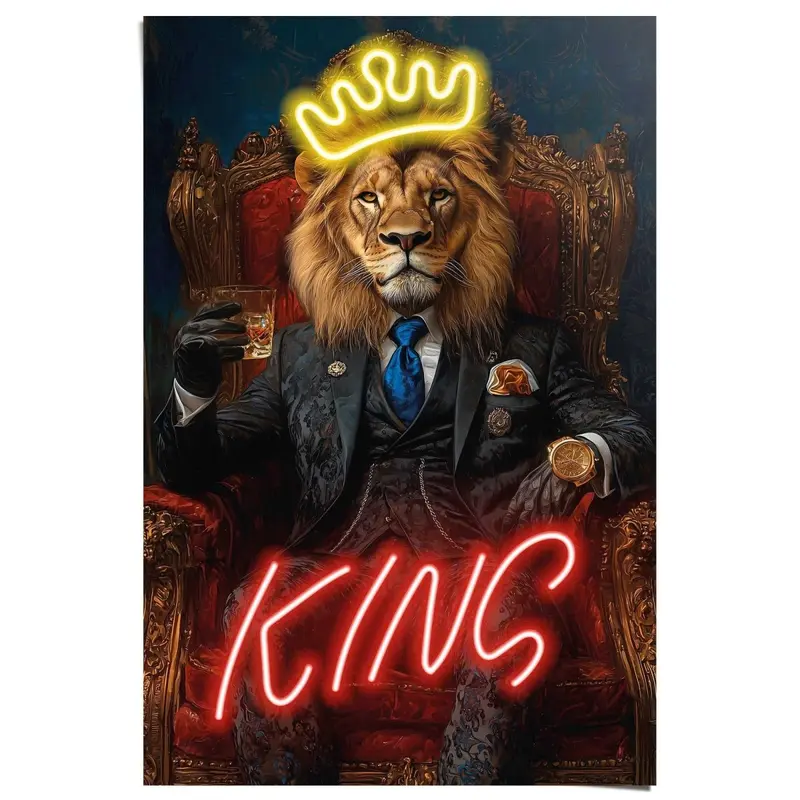 Poster Leeuwenkoning 91,5x61