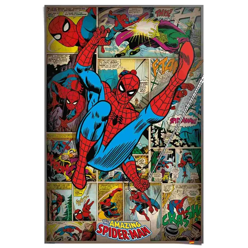 Poster Marvel Comics - spider man retro 91,5x61