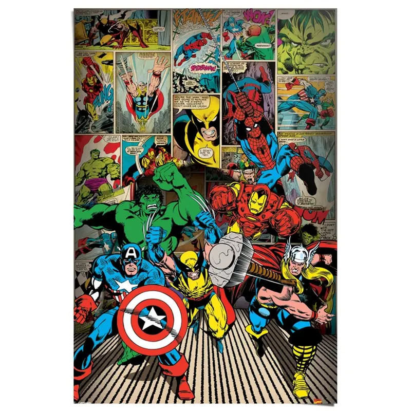 Poster Marvel heroes 91,5x61