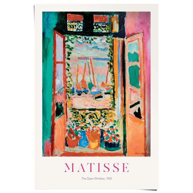 Poster Matisse - window 91,5x61