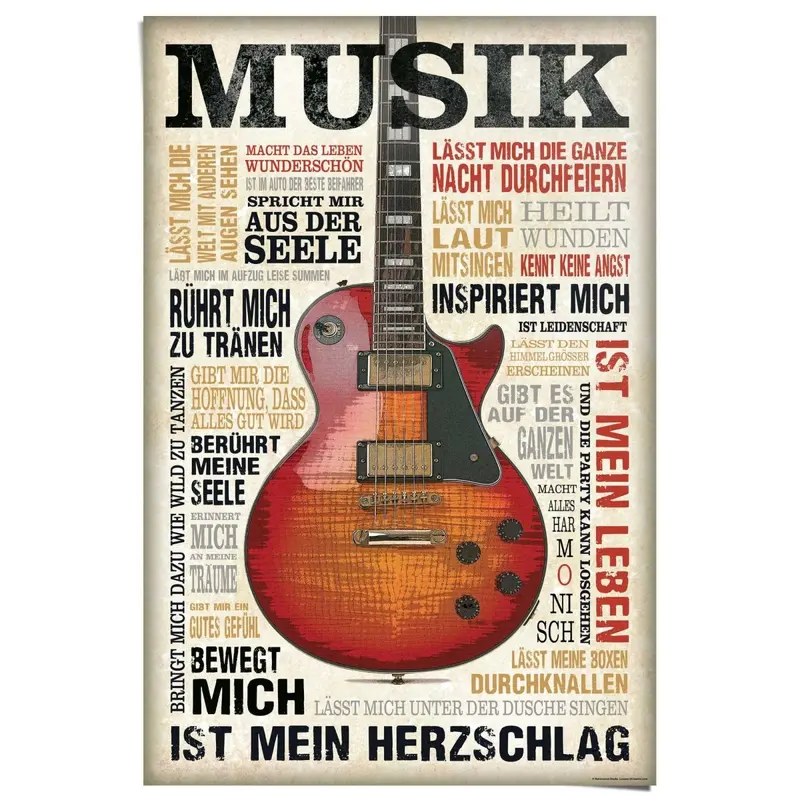 Poster Musik ist Leidenschaft 91,5x61