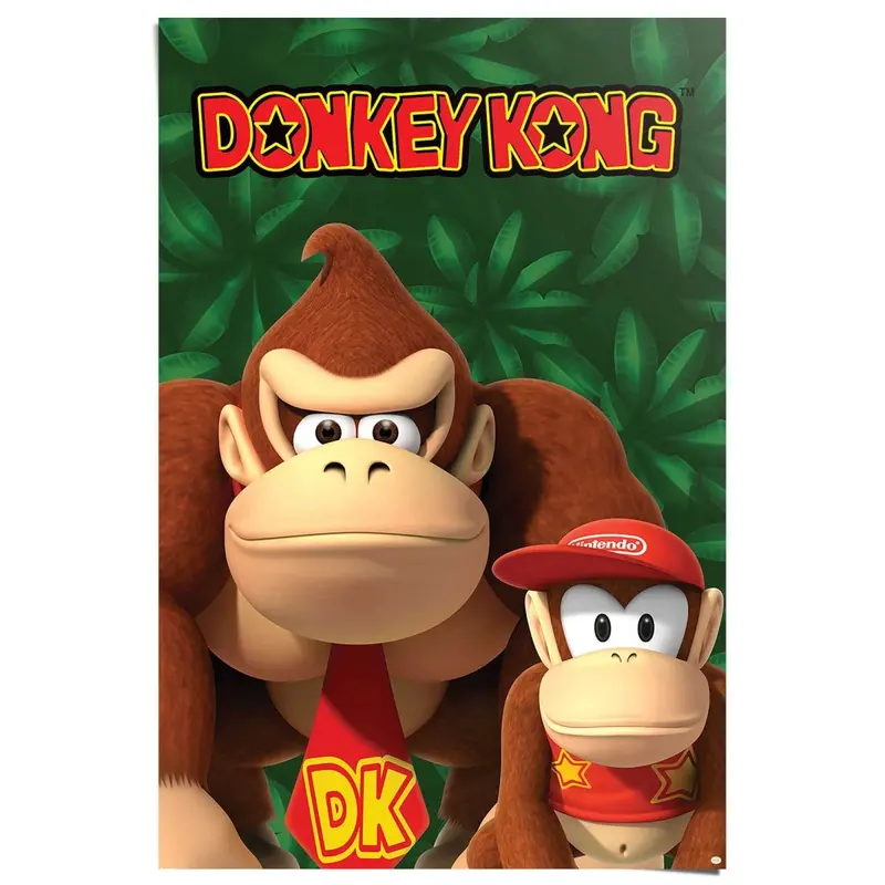 Poster Nintendo - Donkey Kong and Diddy Kong 91,5x61