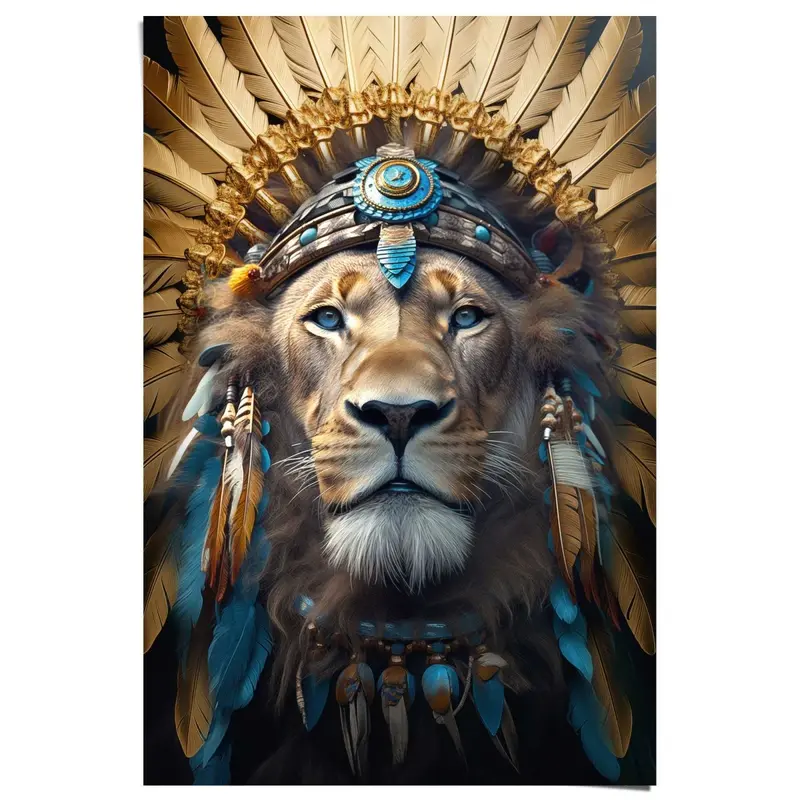 Poster Ornament Lion 91,5x61