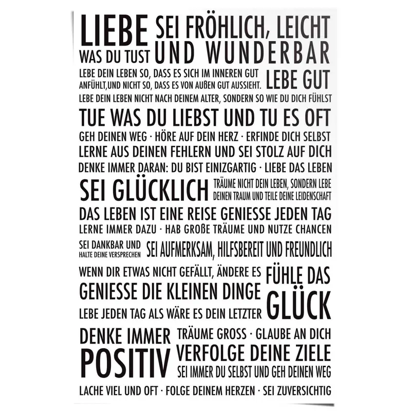 Poster Positiv 91,5x61