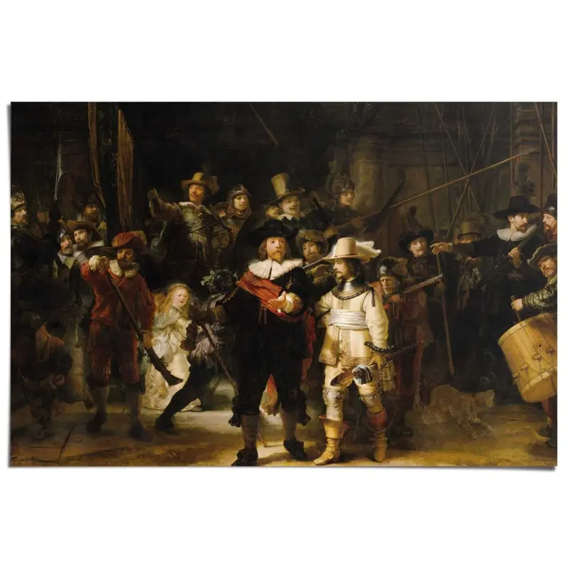 Poster Rembrandt Nachtwacht 61x91,5