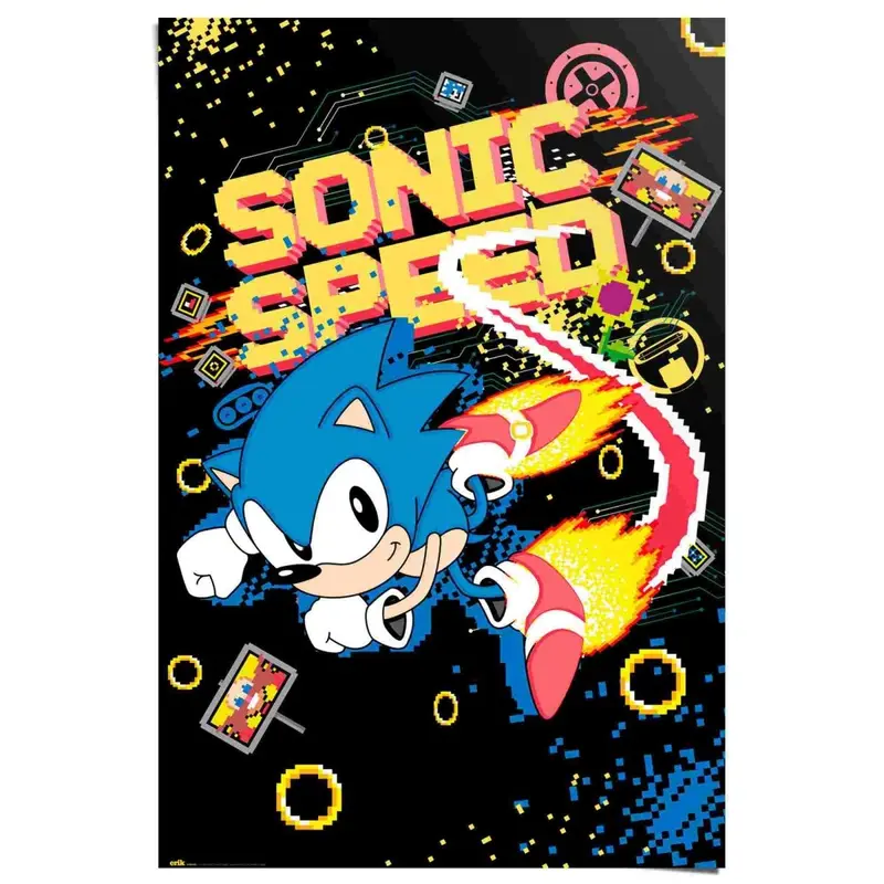 Poster Sonic - speed 91,5x61