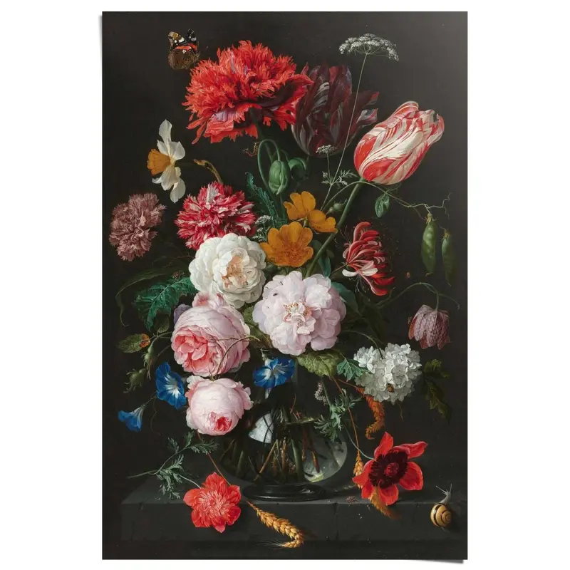 Poster Stilleven met bloemen 91,5x61