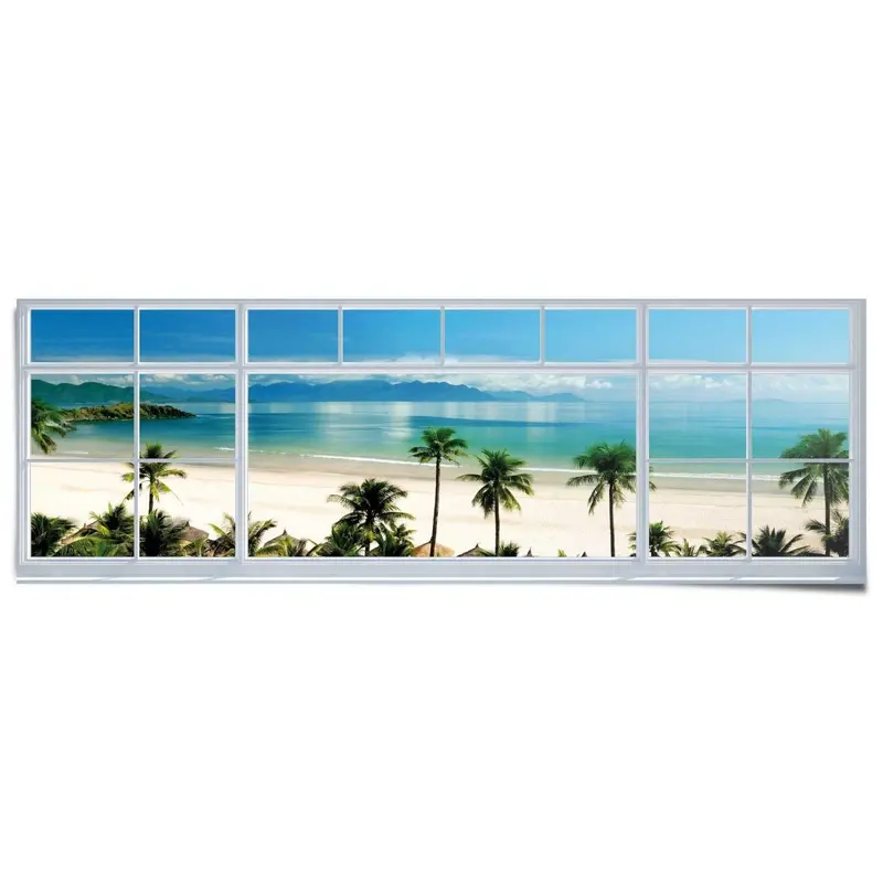 Poster Strand uitzicht 53x158