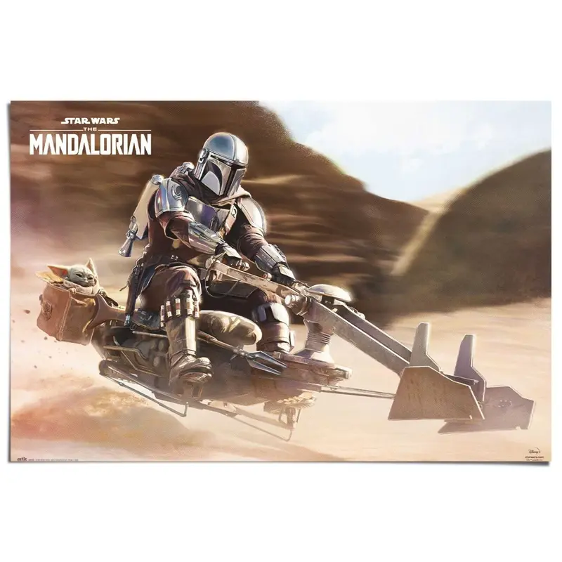 Poster The Mandalorian - Speederbike 61x91,5