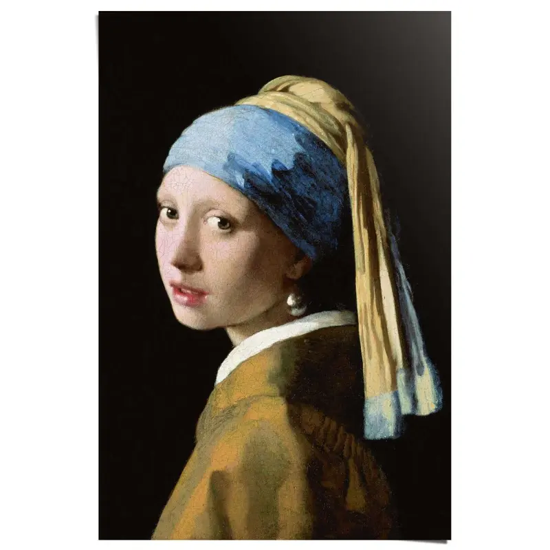 Poster Vermeer Meisje met de parel 91,5x61