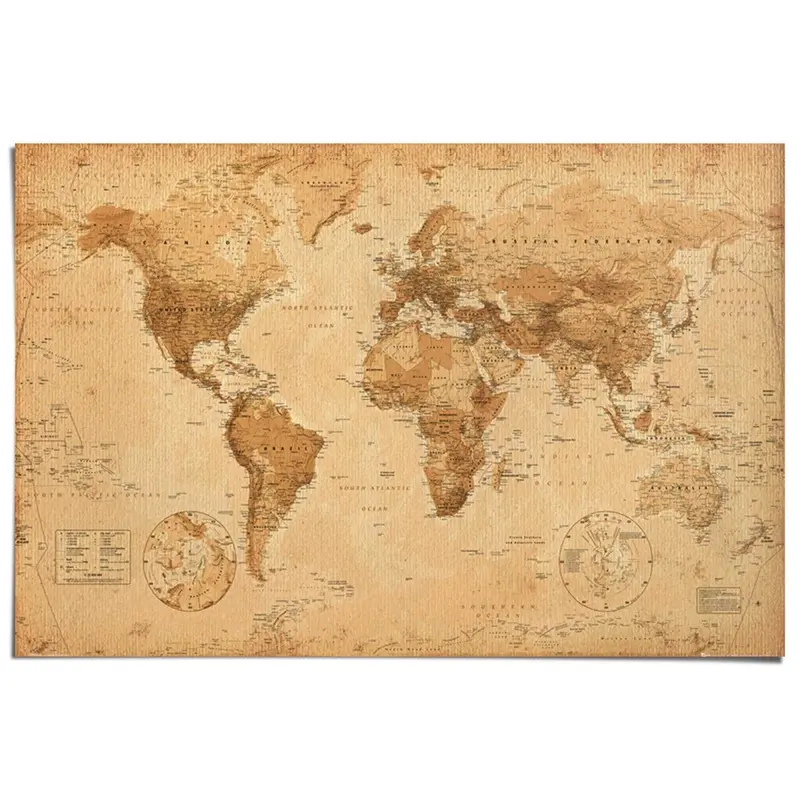 Poster Wereldkaart 61x91,5