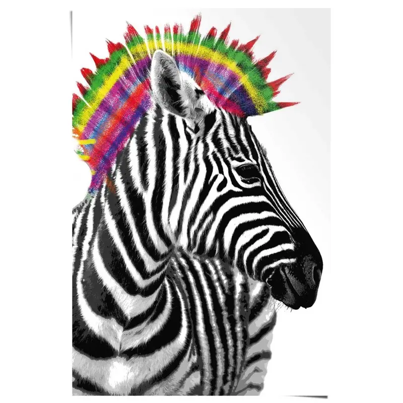 Poster Zebra punker 91,5x61