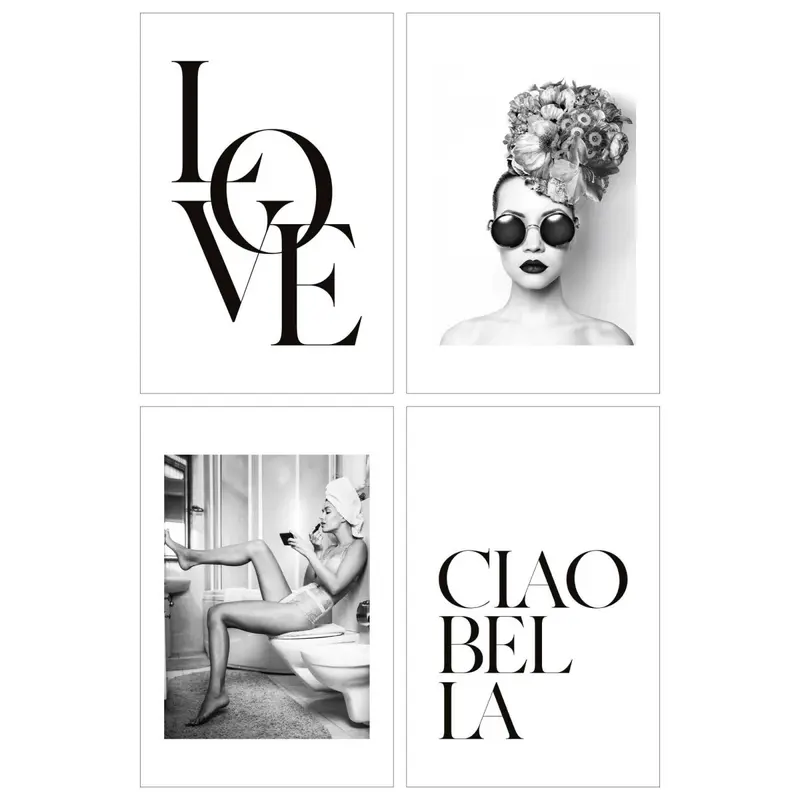 Premium Poster set Ciao Bella 30x20