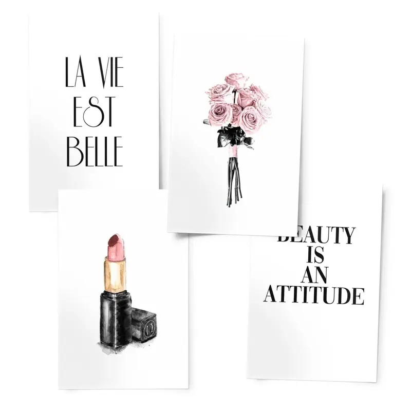 Premium Poster set Sweet Beauty 30x20