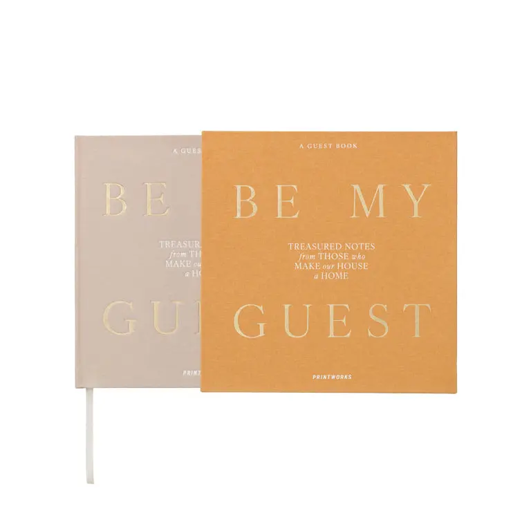 Printworks Gastenboek - Geel/Beige