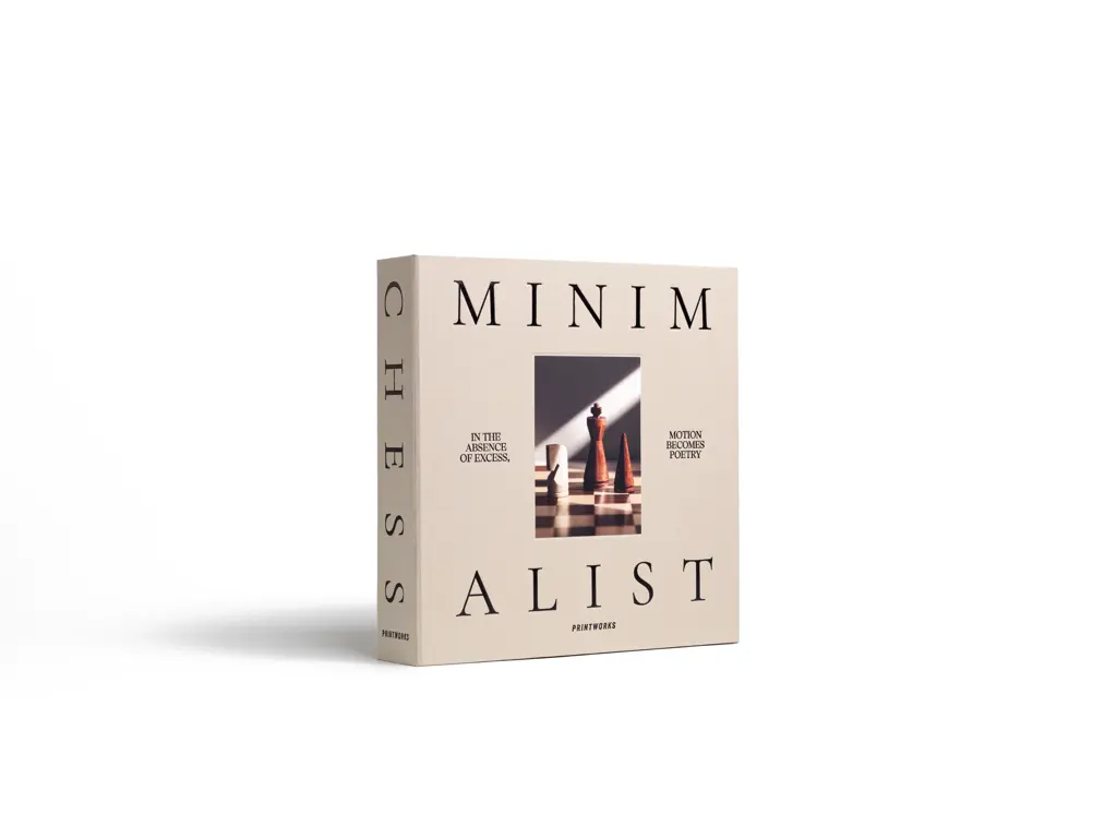 Printworks Spel - Schaakspel Hout - De Minimalistische