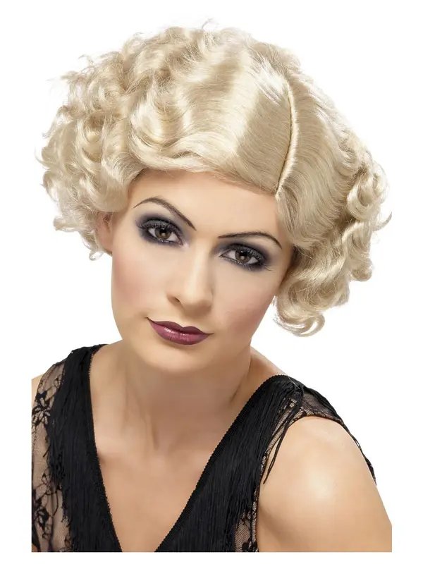 Pruik 20s Flirty flapper blond