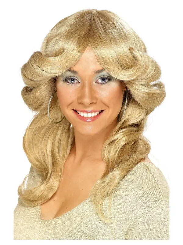 Pruik 70s Flick blond