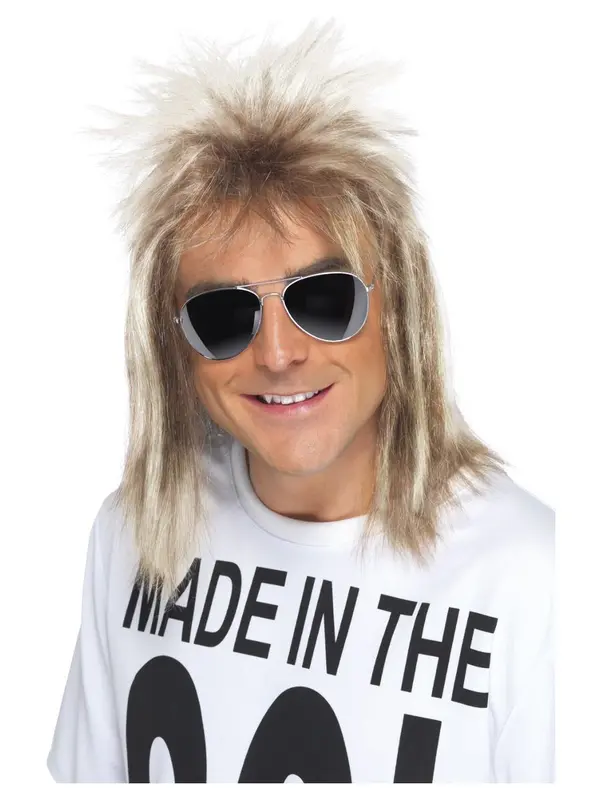 Pruik 80s rocker