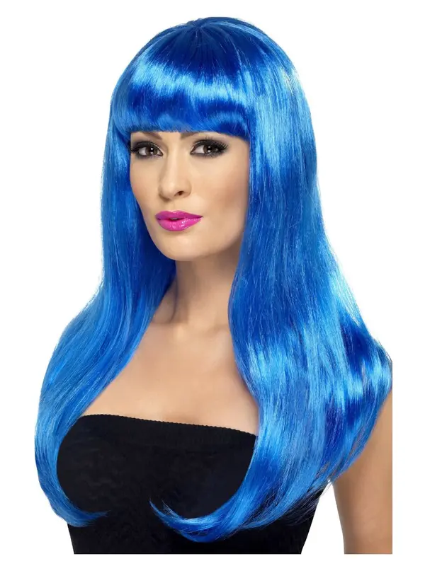 Pruik Babelicious pony, blauw