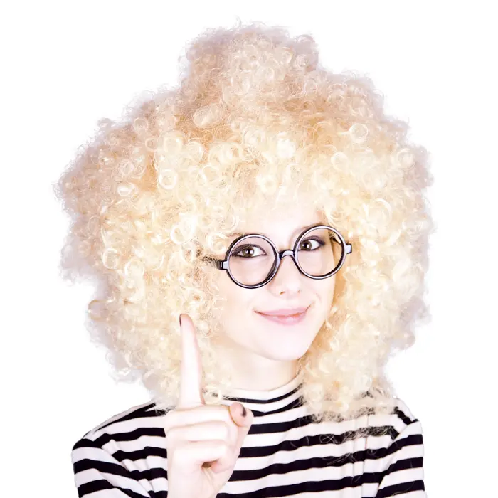 Pruik big blondie krullen blond
