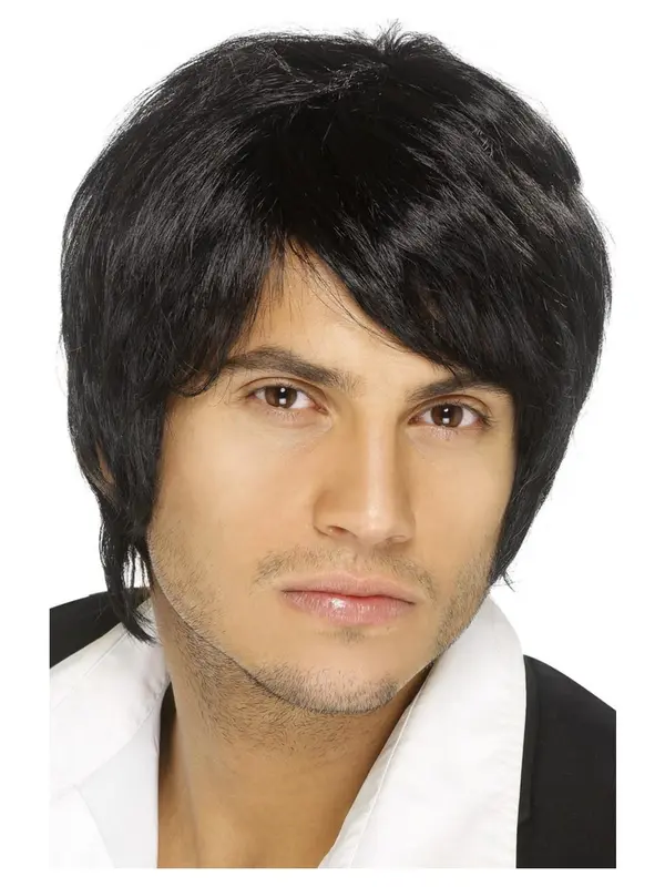 Pruik Boy band zwart